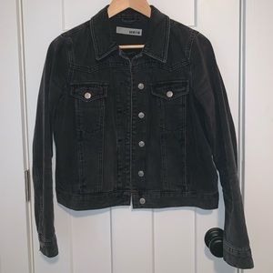 Topshop MOTO Black Denim Jacket